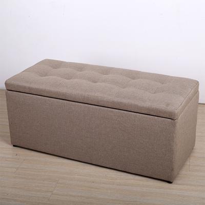 China Simple Modern Modern Fabric Covered Velvet Ottoman For Living Room Furniture for sale