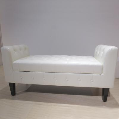 China Modern Simple Leather Ottoman Furniture Modern Single Bench With Storage for sale