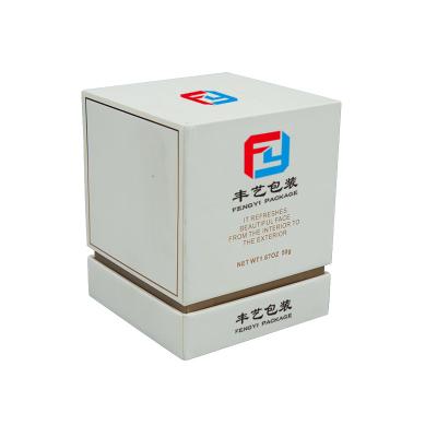 China Handmade Empty Custom Paper Box Pattern Cardboard Embossing Cosmetic Gift Boxes For Skin Care Cream Jar for sale