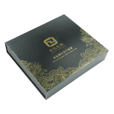 China Essence Handmade Luxury Black Face Book Shaped Gift Box Rigid Foldable Custom Paper Clamshell Cardboard Magnetic Gift Box for sale