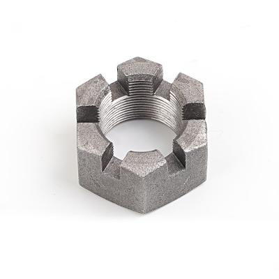 China Stainless Steel Bolts And Nuts Suppliers Custom Carbon Steel Roasting Galvanized Slotted Flange Hex Castle Nut for sale