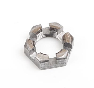 China Automotive Industry Manufacturer Factory Directly Supply Fasteners 1-14 Slotted Hex Locknut Hexagon Finish Stainless Bolt and Nut for sale