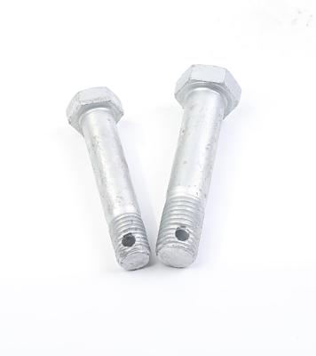 China Manufacturer Wholesale Custom Stainless Steel Fastener Bolts Flat Hex Head Clevis Bolt Head Bolts for sale