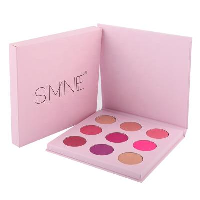 China Waterproof 9 Colors Sombras Eyeshadow Palette Custom Private Label for sale