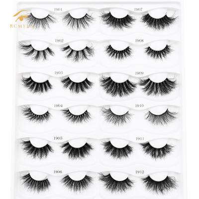 China New Design 25mm Light and Soft 3D False Eyelashes Wholesale 12 Pairs Mink Eyelash Faux Lashes 16mm Lashbook for sale