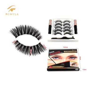 China Custom Magnetic Book Private Label Eyelash Light and Flexible 5 Pair Lashes for sale