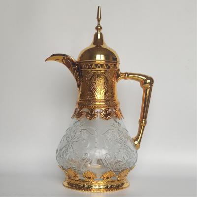 China PORTABLE Best selling fashion style arabic glasskettle coffee, tea, beverage pot 1600ML for sale