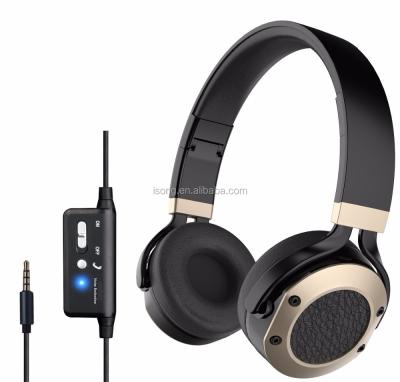 China 2019 Headband Wired Foldable ANC Earphone Noise Canceling Headband Headset With MIC for sale