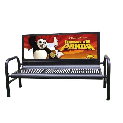 China Modern Hot Sale Outdoor Customized Design Stainless Steel Benches Advertising Chair for sale