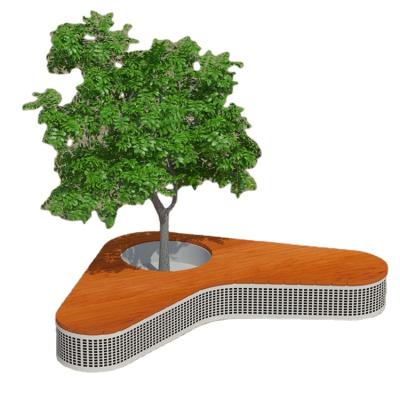 China Public Anti-corroption Wooden Flower Planter Decorative Pot for sale