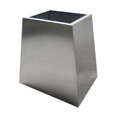 China Eco - Friendly Stainless Steel Large Size Flower Pot Public Place Outdoor Use for sale