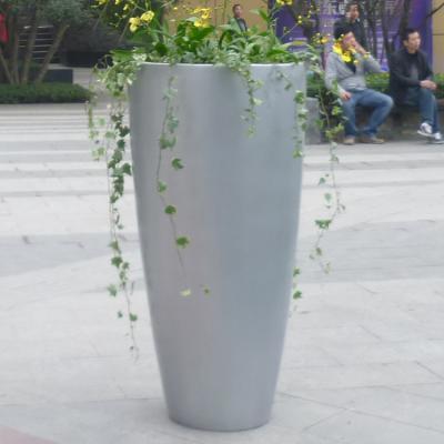 China Garden Park Fiberglass Flower Pot Modern Outdoor Public Street for sale