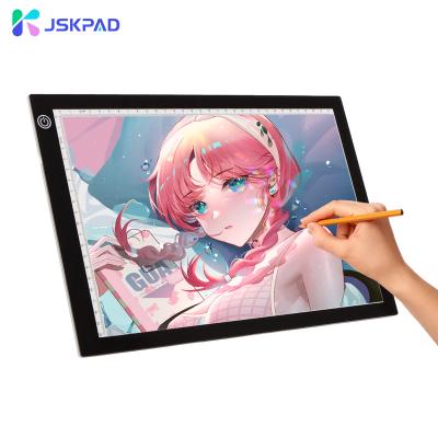 China /Graphic Design /Art JSK New 3 Dimming Adjustable A4 Led Light Pad Light Panel Background Led Light Pad For Diamond Painting for sale