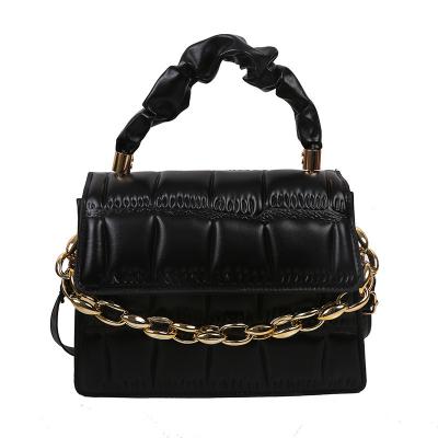 China New Fashion Ladies PU Handbag Shoulder Bag Messenger Bag With Chain for sale