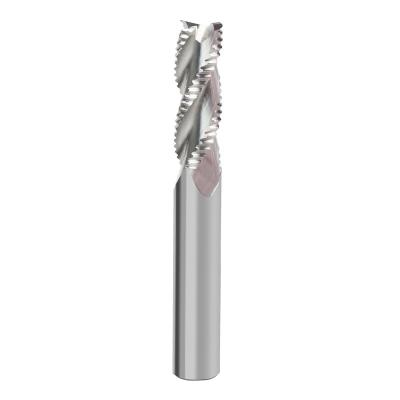 China High Performance 55Hrc Cutting 3 Flute End Mills Roughing End Mills Tungsten Carbide Raw Material CNC Flat Milling Cutter For Aluminum for sale