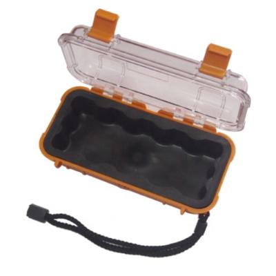 China Small Plastic Equipment Case With Clear PC Material 185*98*62 mm for sale