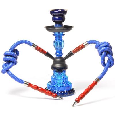 China Manufacturer Weed Smoking Shisha Hookah Accessories 29cm Glass and Metal Hose Shisha Hookah Set 1 for sale