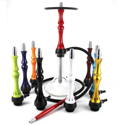 China Smoking Tobacoo Mukai Hot Seller Alpha Hookah Model-3 Shisha Matte Hookah Set Parts 26 Inch Single Hole Hose Aluminum Alloy Hookah for sale