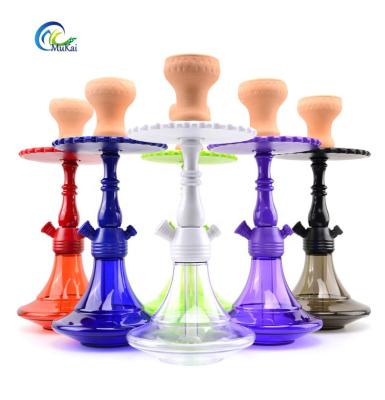 China Mukai Hot Selling Manufacturer Brass and Acrylic Hookah Set Russia Shisha Direct Smoke Acrylic Hookah in Running Water Smoking Accessories for sale