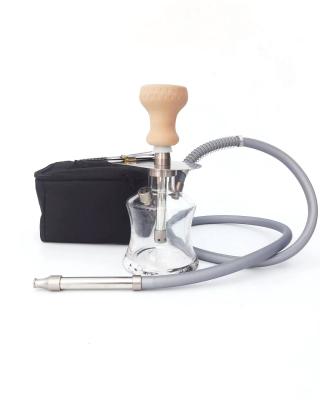 China Brass and Acrylic Shisha Accessories Mini Chicha Glass Nargile Hookah Hookah from Mukai Hot Selling Manufacturer Portable Turkey for sale