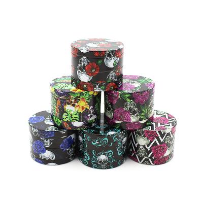 China Herb Good Quality Wholesale Price Tobacco Weed Accessories 50mm Grinding Smoking Zinc Alloy Grinder 4 Layers Weed Grinder Herb Grinder for sale