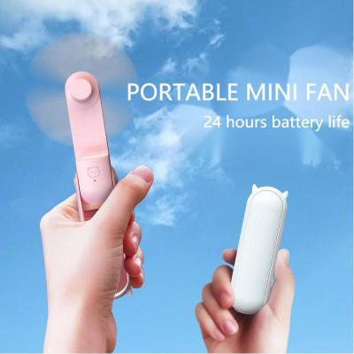 China Usb Rechargeable Personal Portable Handheld Foldable Fan Folding Charging Fan for sale