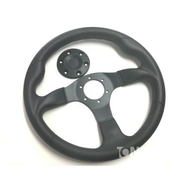 China Form of polyurethane; cold steel; Sweden 4 seater buggy 300mm go kart steering wheel for go kart for sale