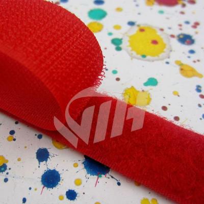 China WTH Hook & loop Nylon Fastener Sew On Tape 20mm Red Fastener Tape for sale