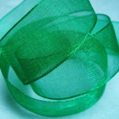 China Factory Price Silk Fabric Organza Ribbon 50mm Organdy Plain Ribbon Organza Fabric for Decoration for sale