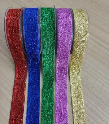 China WTH Shinny Metallic Velvet Ribbon 1