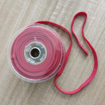 China WTH Elastic Velvet Ribbon Red Color 5mm Width High Quality Velvet Ribbon for Garments Decorative for sale