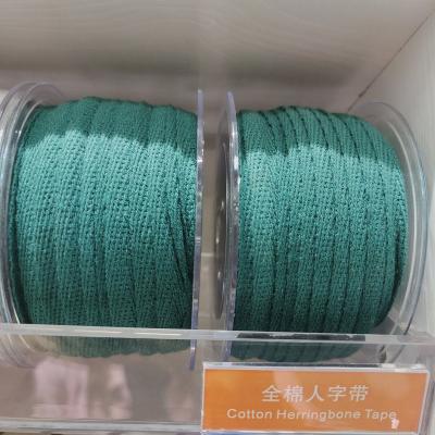 China Custom Cotton Herringbone tape 100% Cotton Herringbone Ribbon for sale