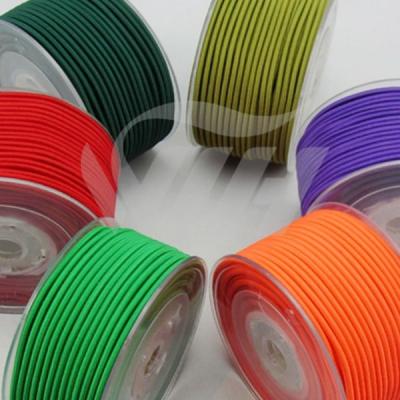 China High Strength Elastic Cord 1mm 2mm 3mm 4mm 5mm Colorful Round Elastic Rope for Jacket and bags à venda