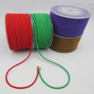 중국 High Quality 2mm Elastic Cord 3mm Custom Spandex Round Cord Elastic Band for Hair Assembly 판매용