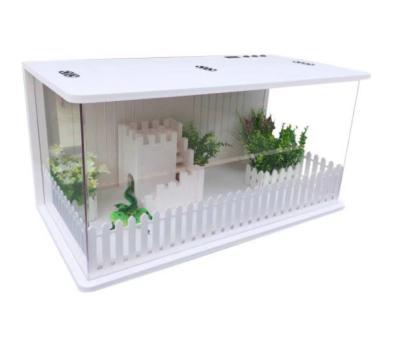 China Sustainable Home And Garden Customized PVC Reptile Mini Greenhouse Acrylic Screen Cage With Constant Temperature for sale