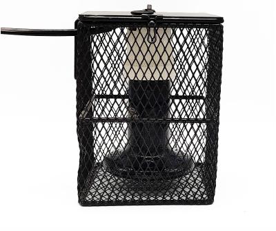 China Simple Designs Reptile Viable Metal Heater Lamp Guard Protector Lamp Mesh Cover for sale