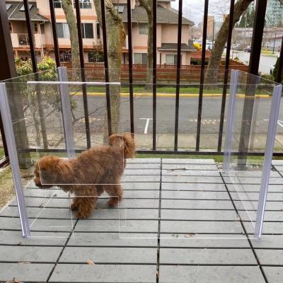 China Factory Price Breathable Clear Acrylic Foldable Pet Yard Pet Fence Cage Dog Cat Dog Playpen for sale