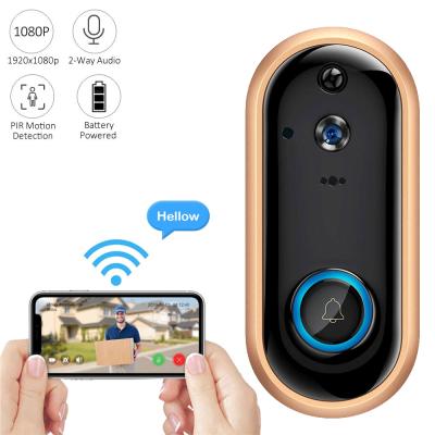 China NIGHT VISION Loosafe Hd 1080P Wireless Smart Home Security Doorbell Ring Camera Video Wifi Door Bell Camera for sale