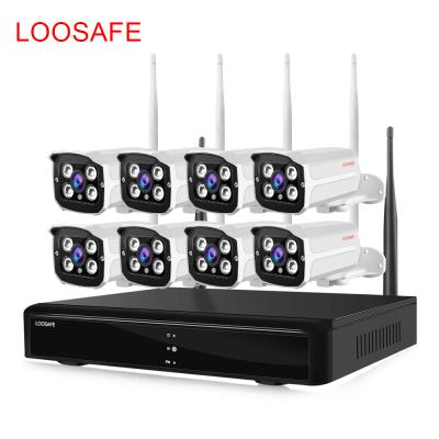 China NIGHT VISION Loosafe CE FCC 8 Channel surveillance wireless wifi cctv camera system for sale