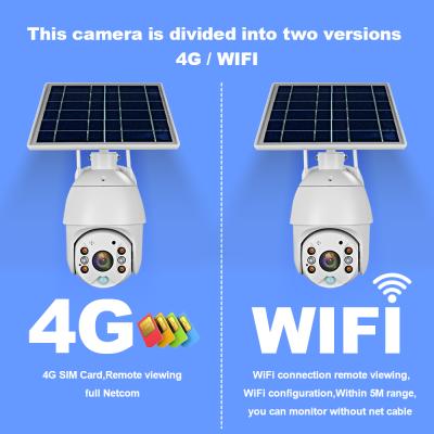 China Night Vision Power Security IP Camera 1080P 30m IR WIFI Solar Battery Outdoor Two Way Audio Wireless CCTV Camera for sale