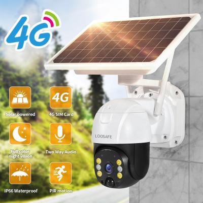 China Human Motion Tracking Outdoor 4G Radio Camera Wifi Speed ​​Dome PTZ IR Night Vision Solar Two Way Audio Security Network Camera for sale