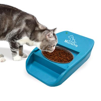 China New Design RFID Automatic Pet Driver Dog Cat Driver Chip Pet Bowl Automatic Pet Bowl Feeder for sale