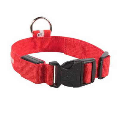 China Nylon Pet DETACHED Item Dog Collar Customs Lead Pet Flashing Collar and Leash Luxury Dog Collars Light for sale