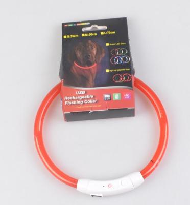 China 2021 Luminous Products DETACHED Dog Pet Collar Dog Led Rechargeable Collar Dog LED Collar For Outdoor Summer for sale