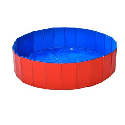 China Sustainable Portable PVC Dog Pool Bathing Tub Foldable Waterproof Indoor And Outdoor Pool Pond Water Pet Tub for sale