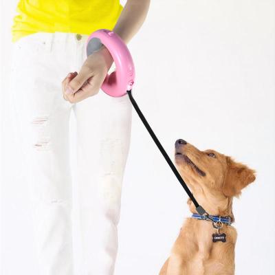 China Factory Wholesale DETACHED Hands Free Dog Lead Dog Leashes With Flashlight for sale