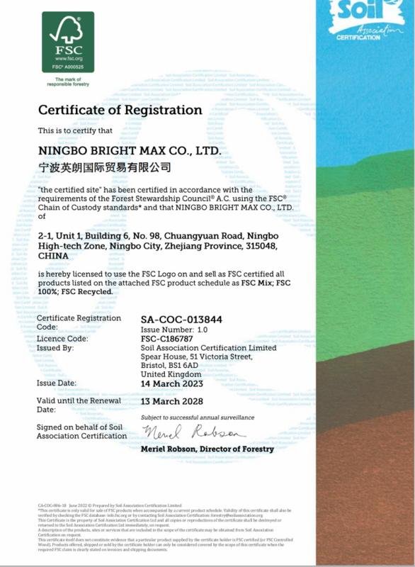 FSC - Ningbo Bright Max Co., Ltd.