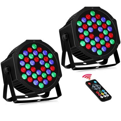 China PART 36 Led Stage Lights RGB DJ Led Par Light Remote Controlled Sound Activated Auto Game Stage Lighting for sale