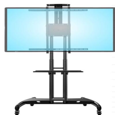 China Led LCD Plasma TV Mount TV Stand With Wheels For 32-70” Mobile Screen TV Cart for sale