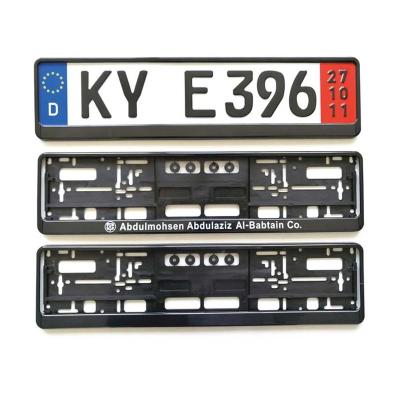 China plastic abs number plate holder/frame for uk number plate for sale